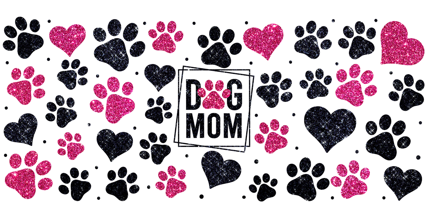 Pink and Black Dog Mom