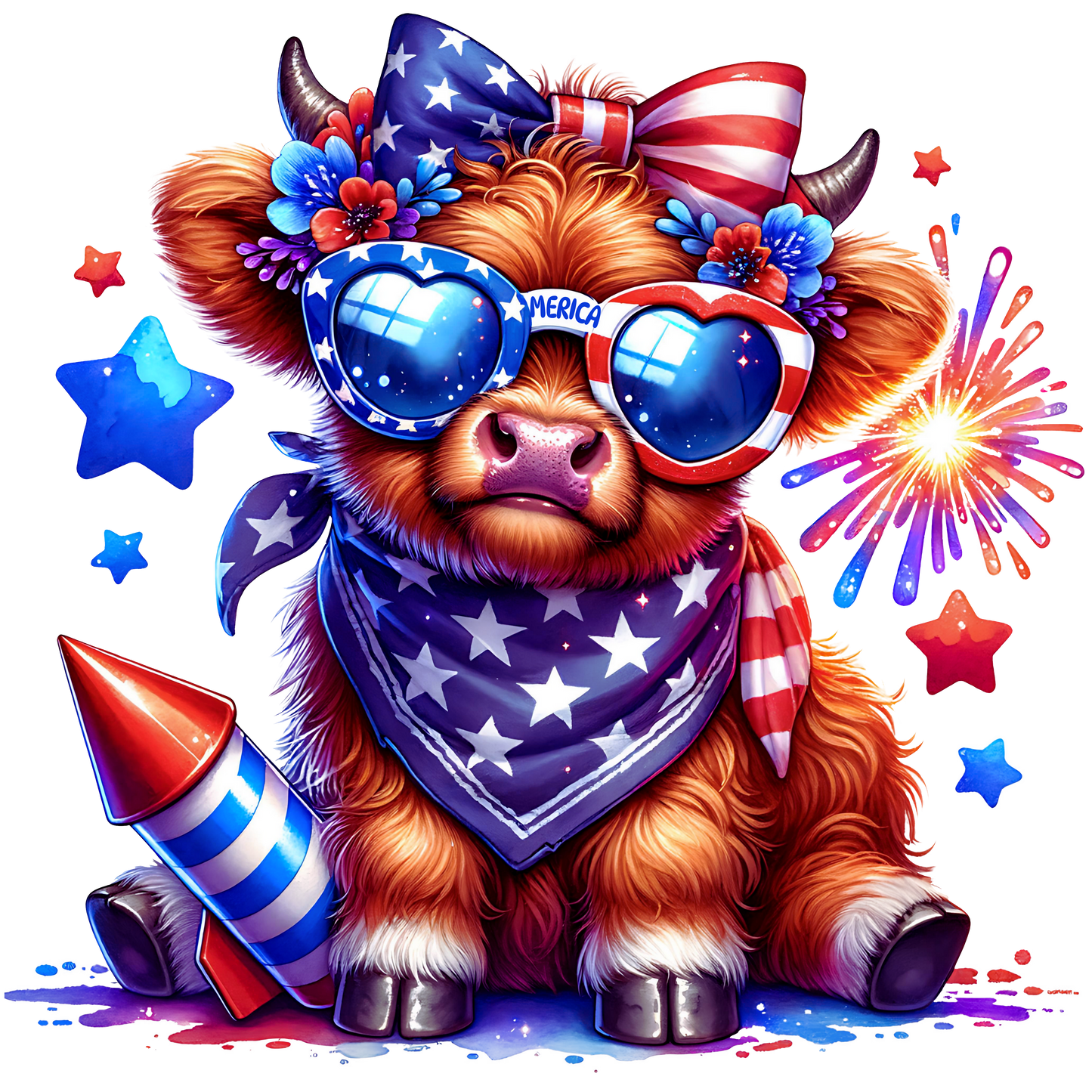 4th of July Cow