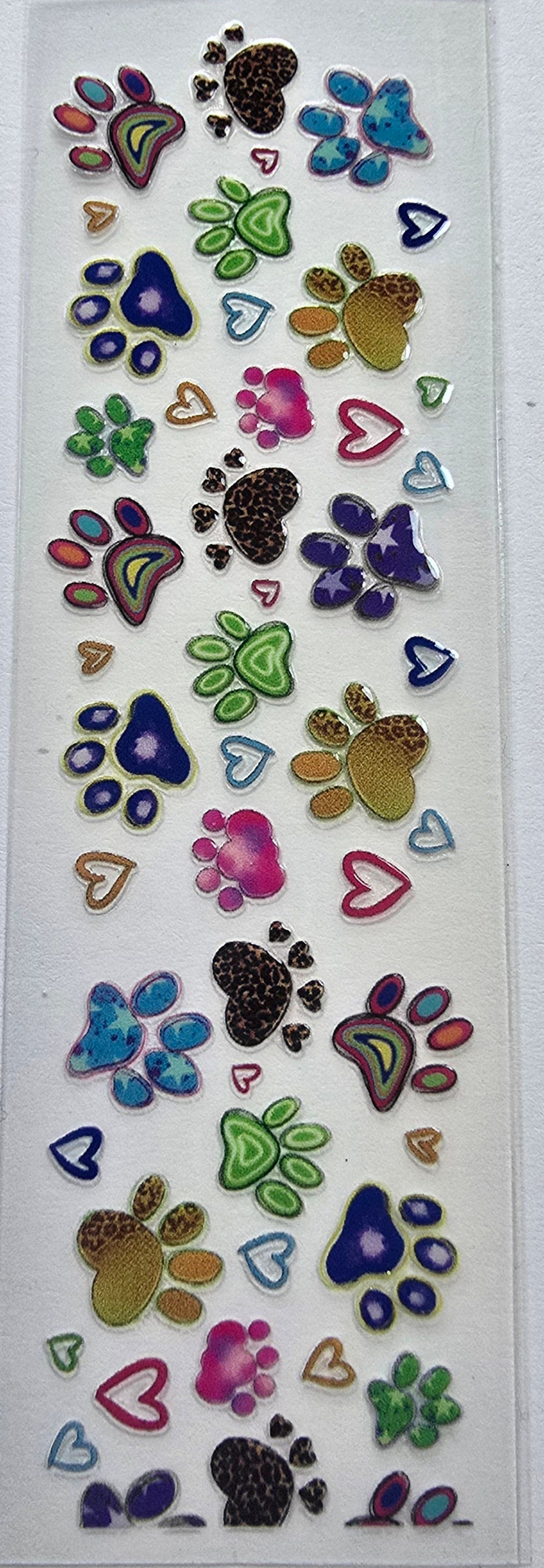 Colorful Paw Print