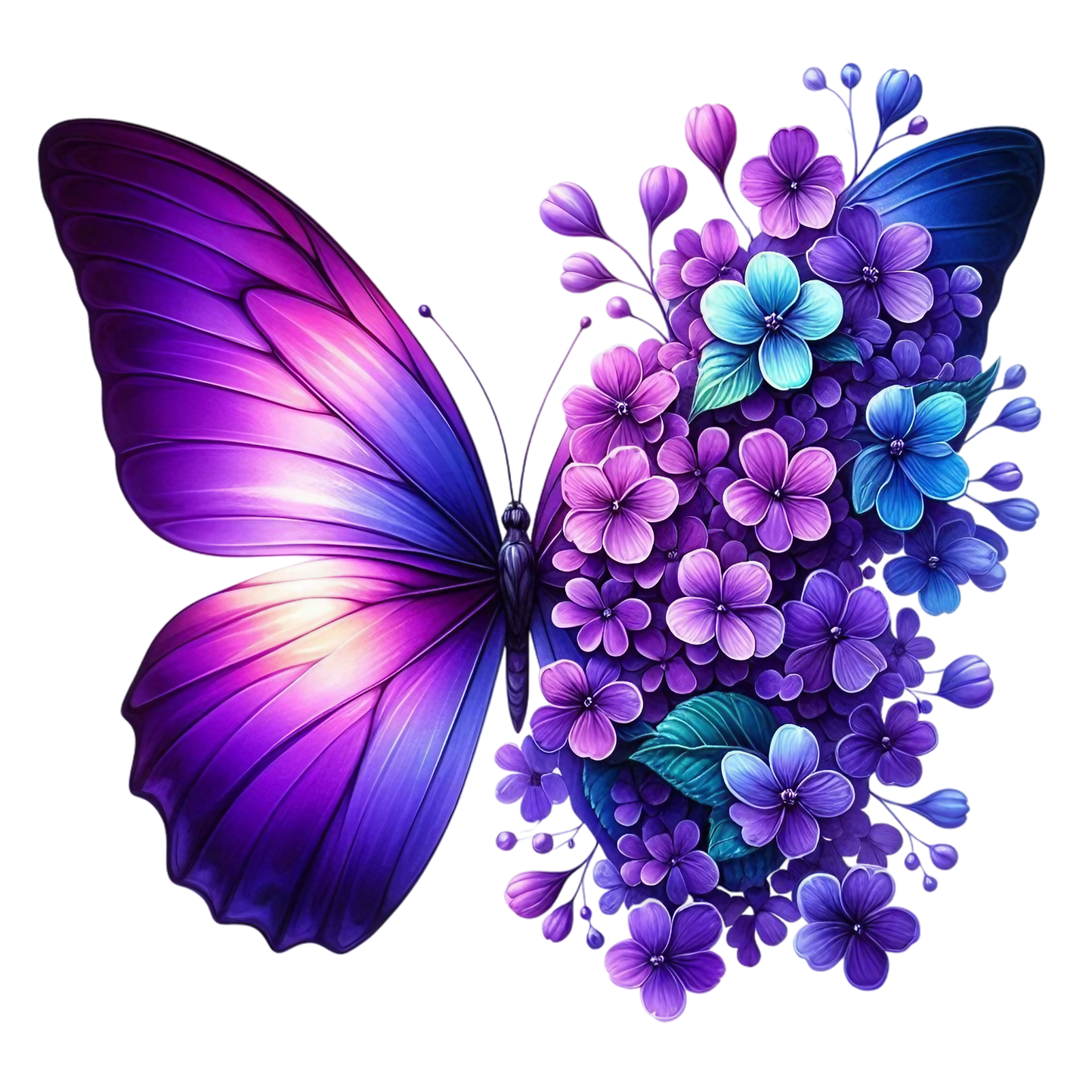 Butterflies with Flowers