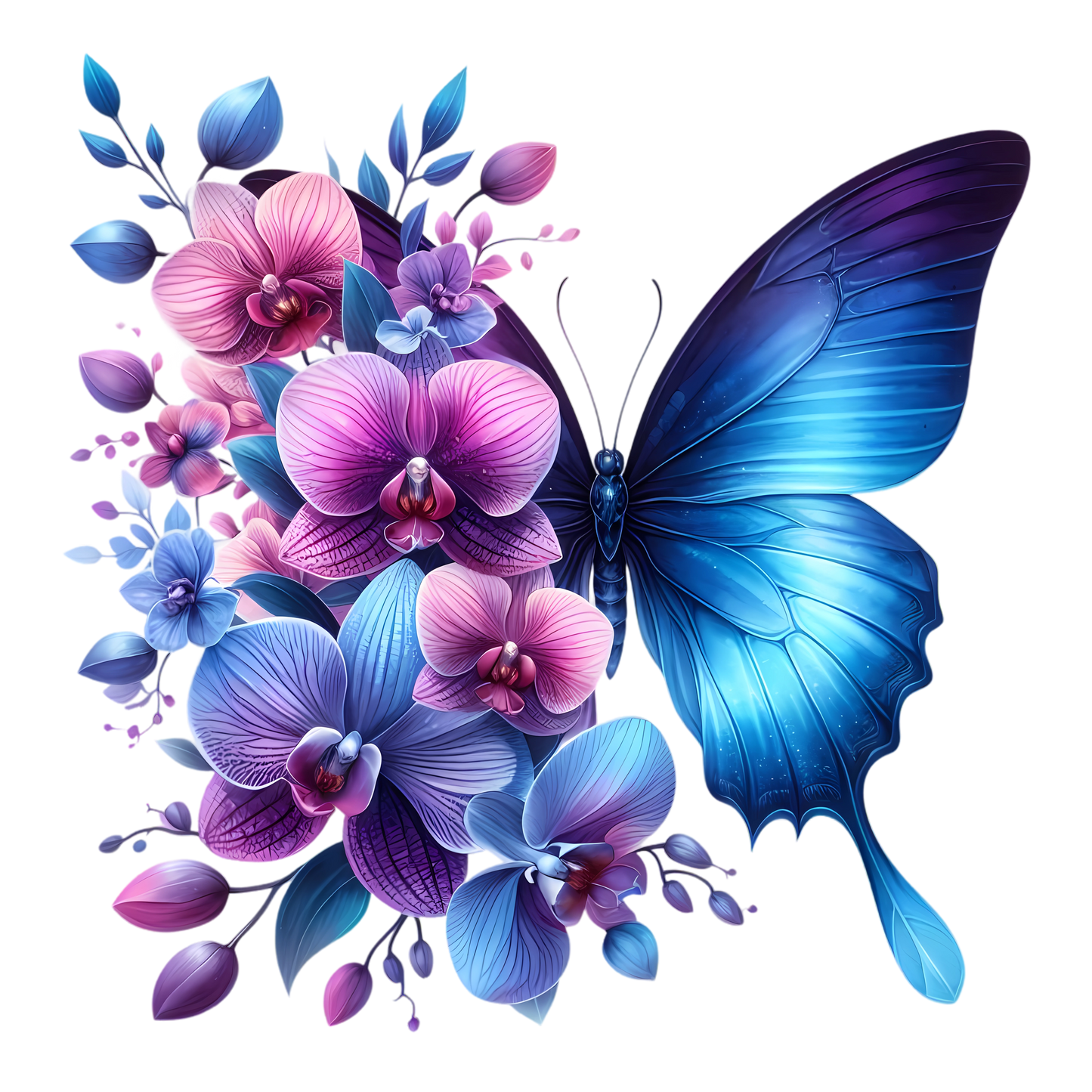 Butterflies with Flowers