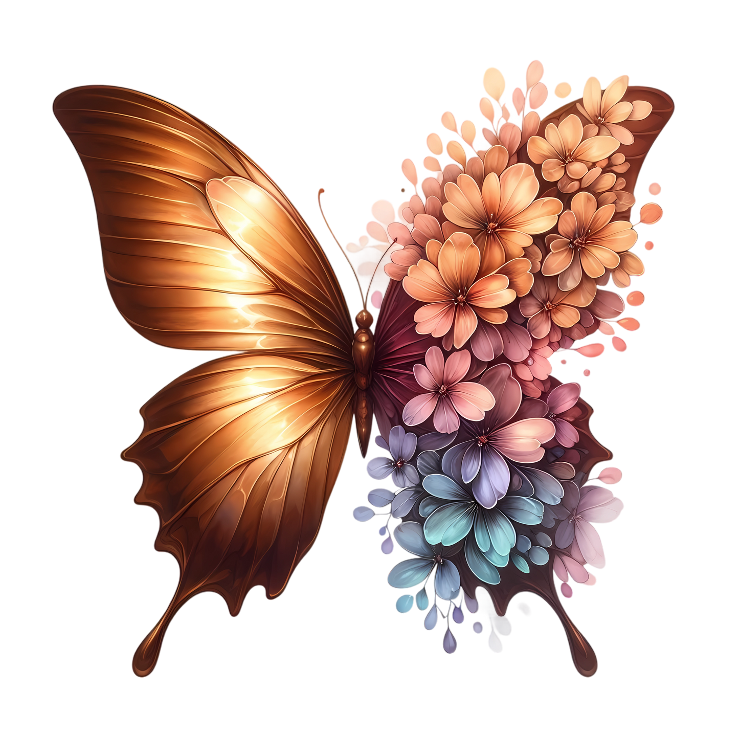 Butterflies with Flowers