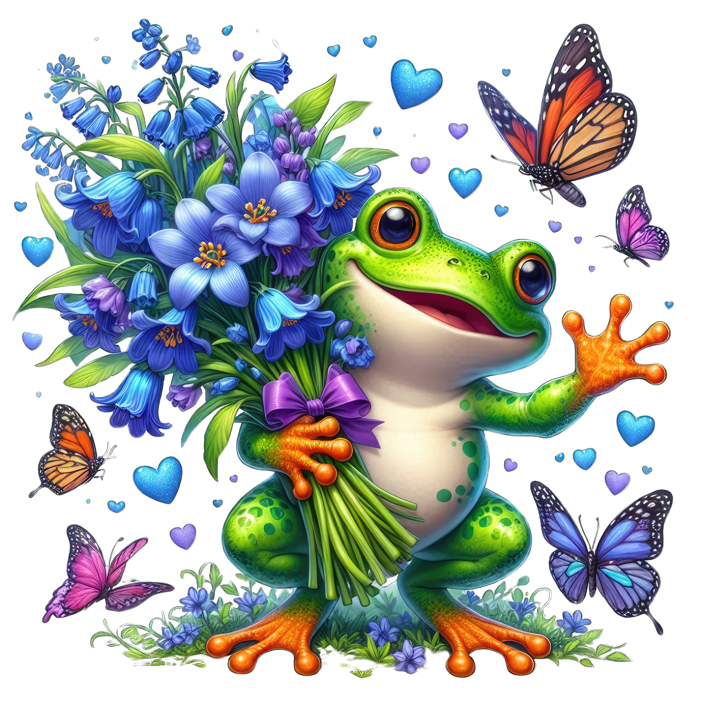 Baby Animals with Flowers