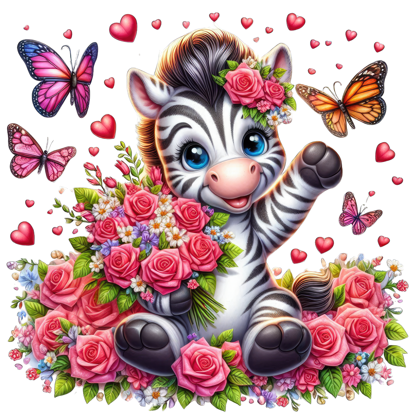 Baby Animals with Flowers