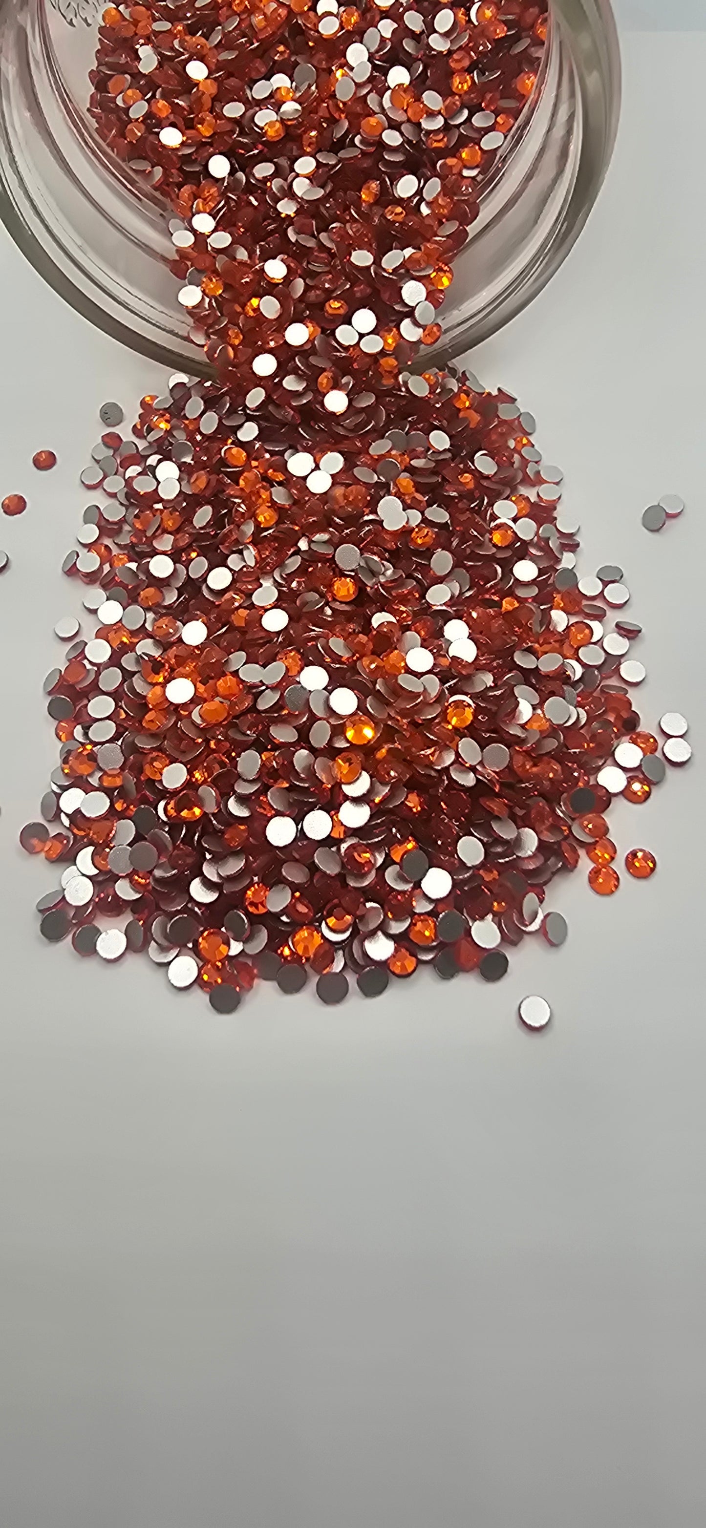 Orange Glass Rhinestone