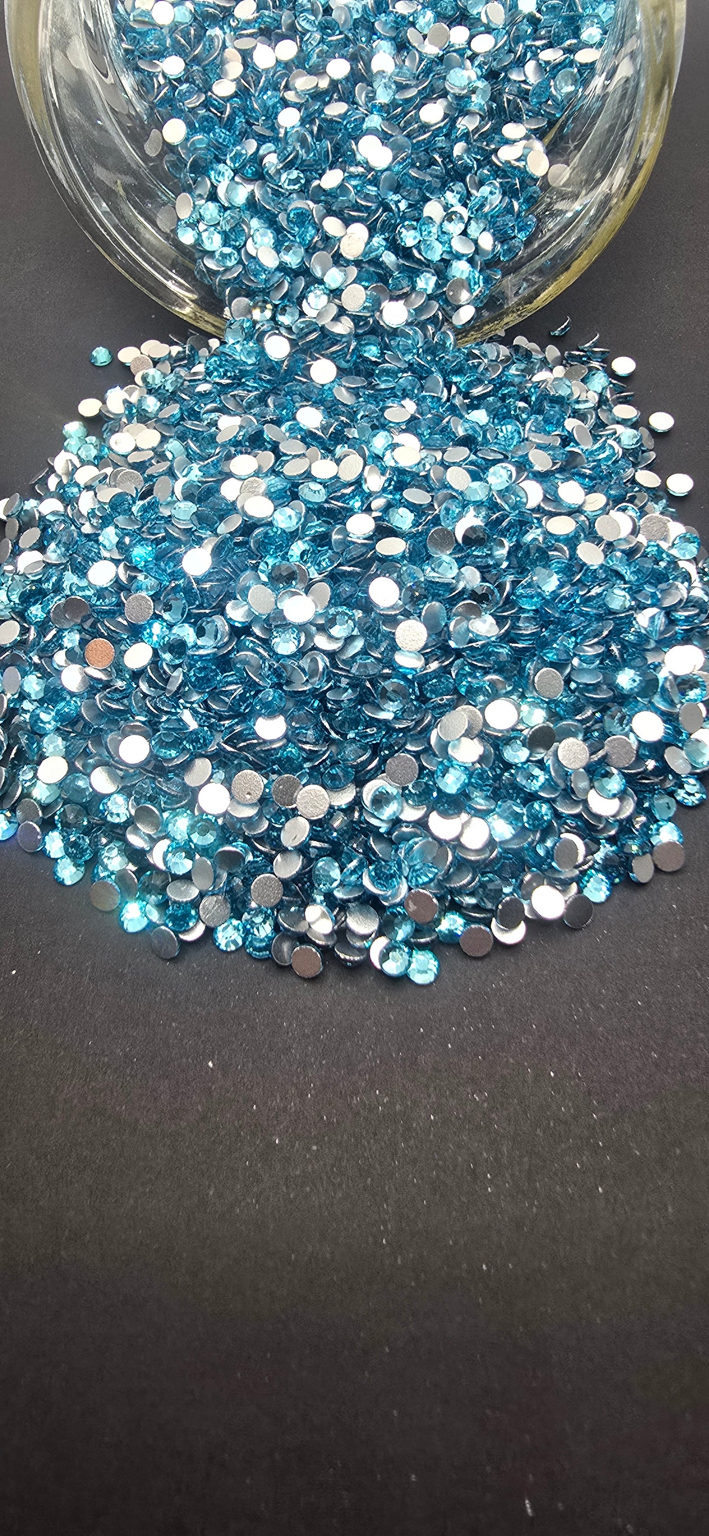 Aquamarine Glass Rhinestone