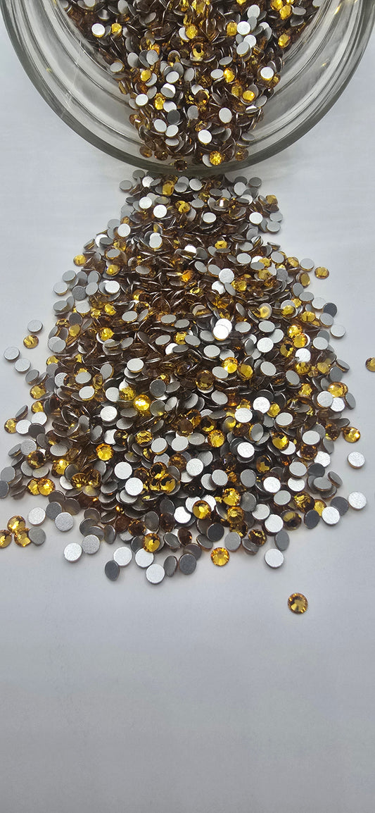 Topaz Glass Rhinestones
