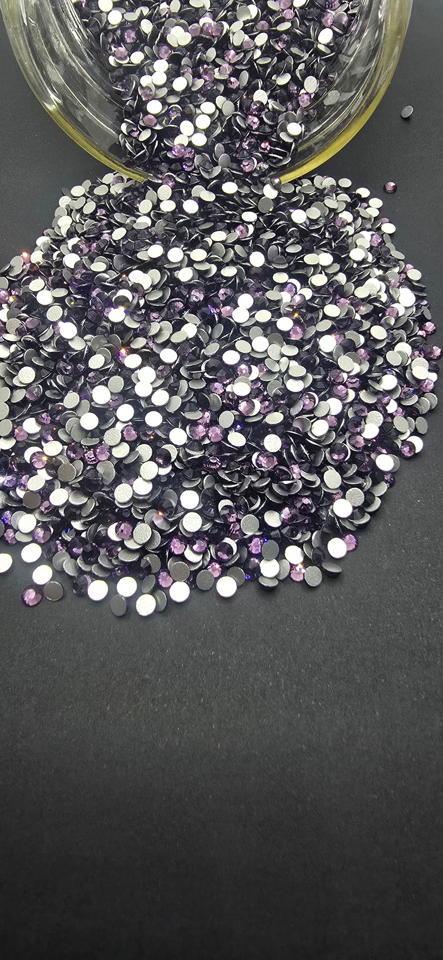 Violet Glass Rhinestone