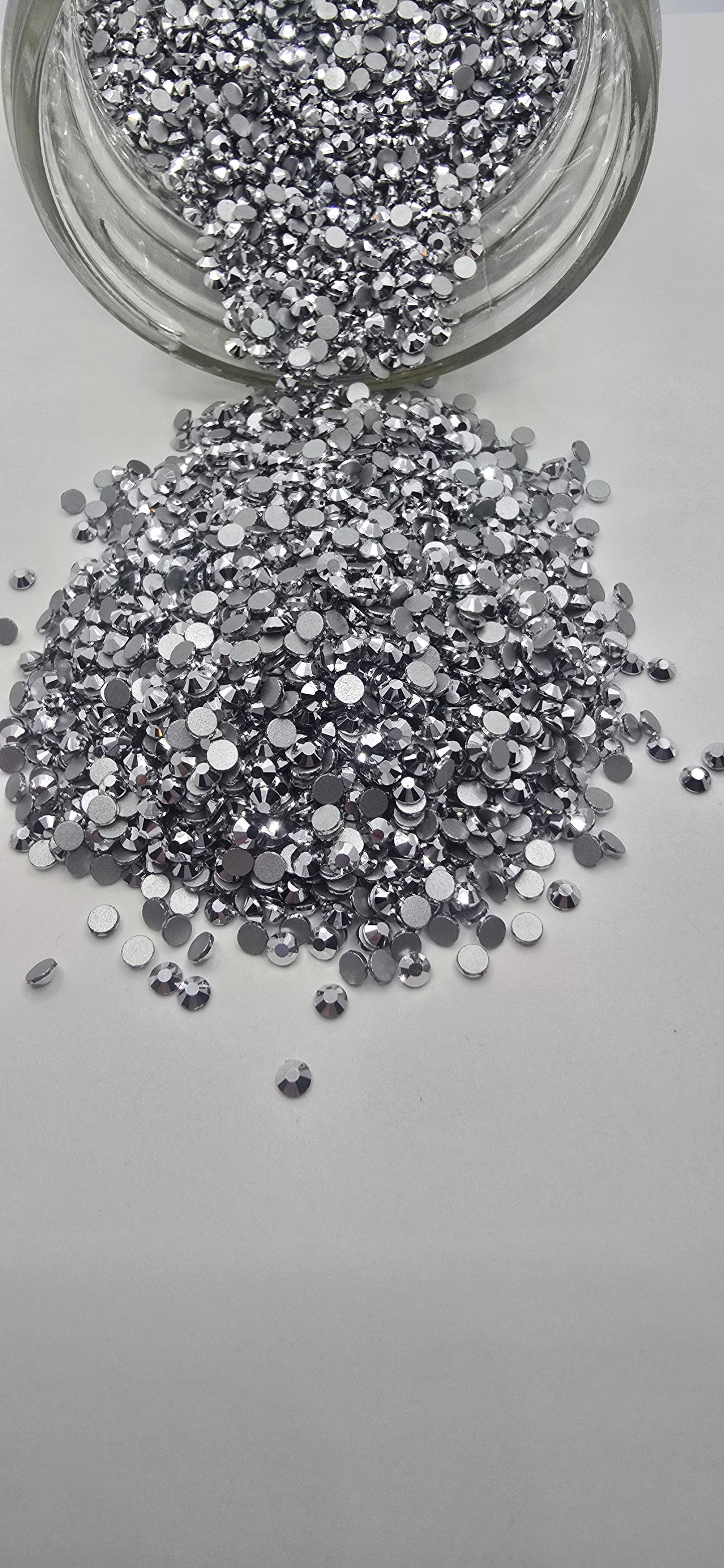 Silver Glass Rhinestones