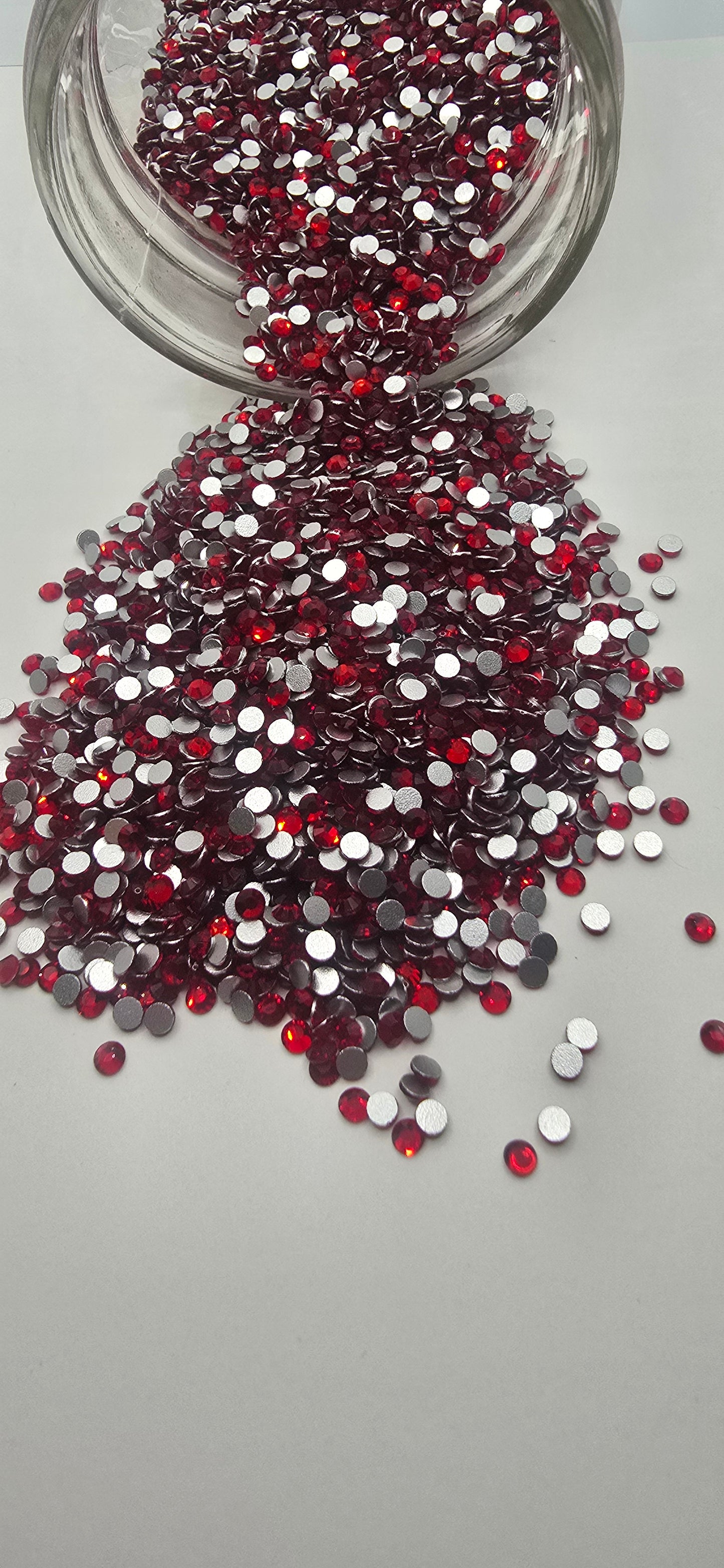 Red Glass Rhinestone