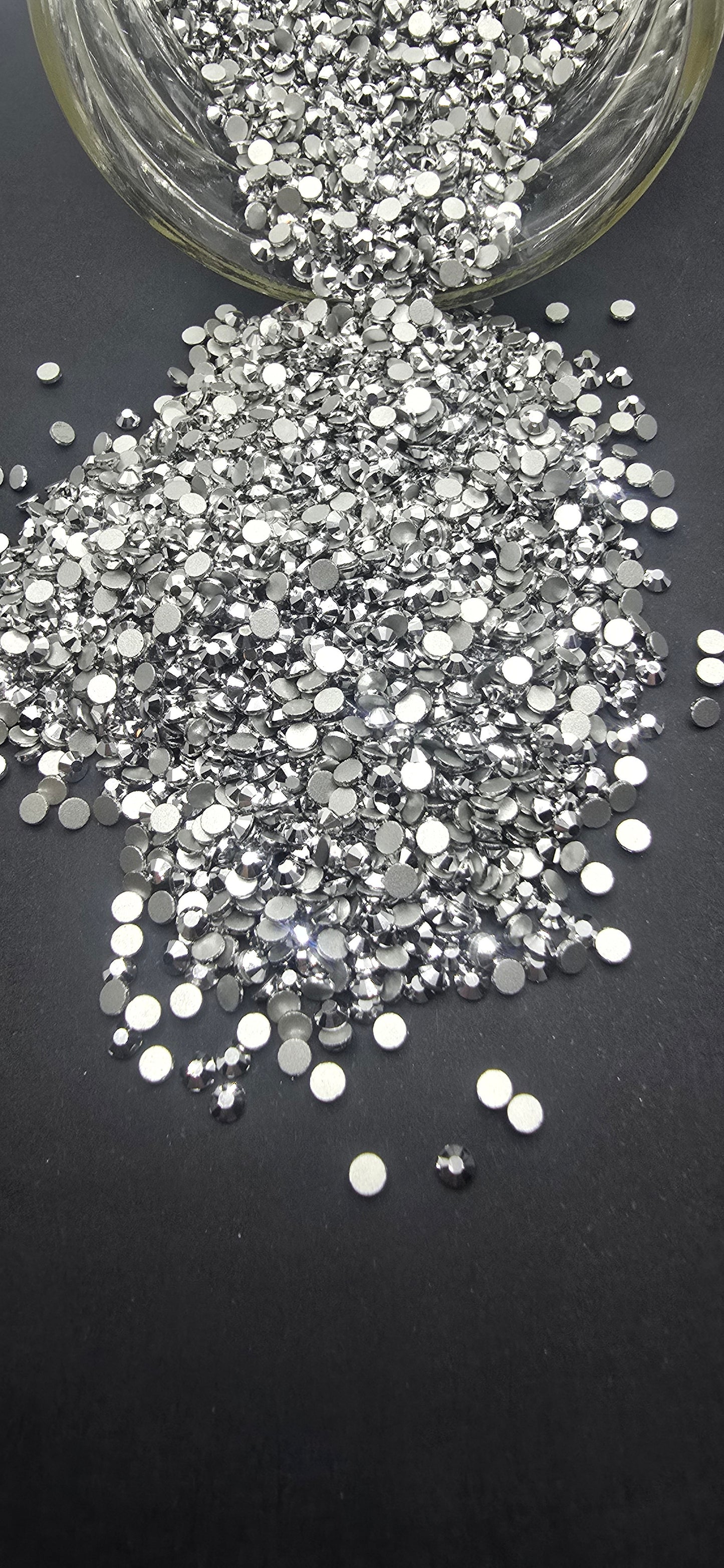 Silver Glass Rhinestones