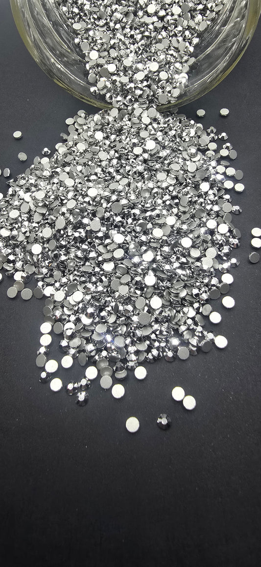 Silver Glass Rhinestones