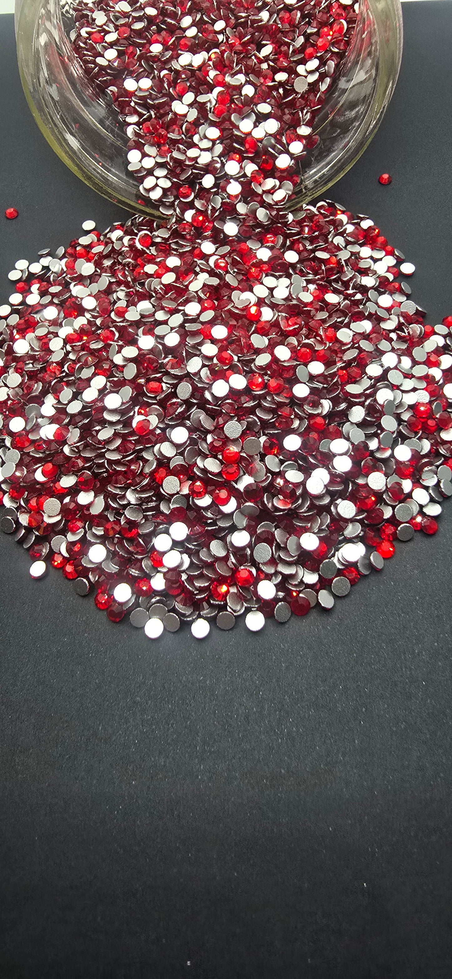 Red Glass Rhinestone