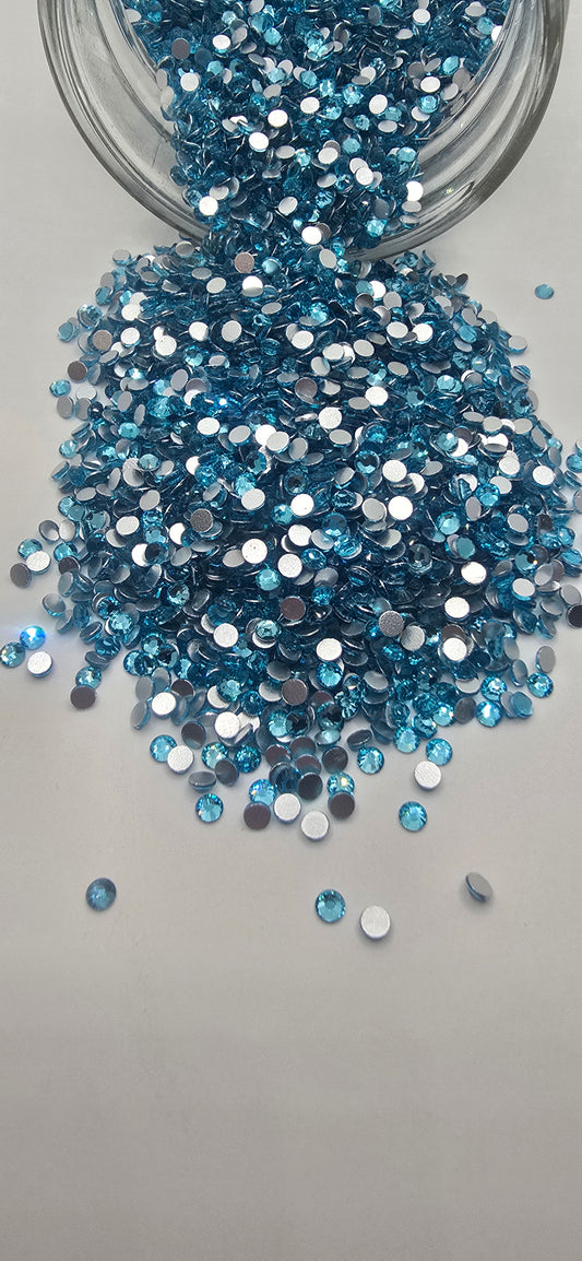Aquamarine Glass Rhinestone