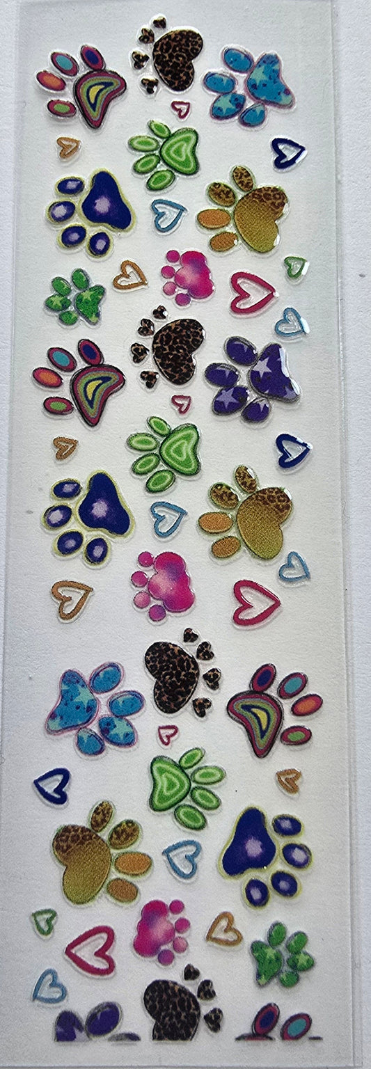 Colorful Paw Print