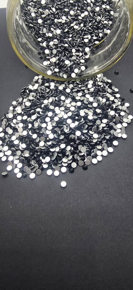 Black Glass Rhinestone
